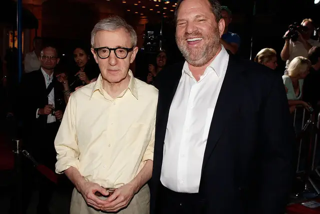 Woody Allen and Harvey Weinstein arrive on the red carpet at the Los Angeles Premiere of 'Vicky Cristina Barcelona'